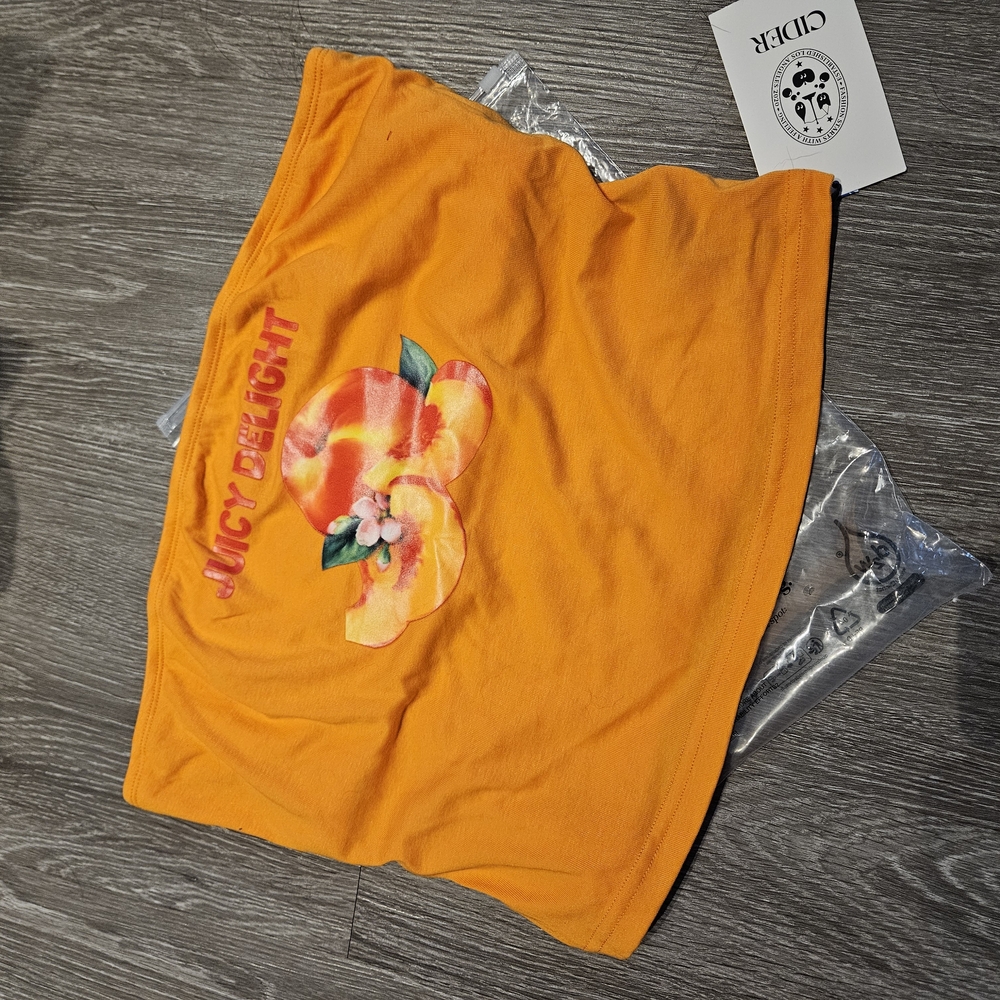 Juicy Delight Orange Crop Top by Cider